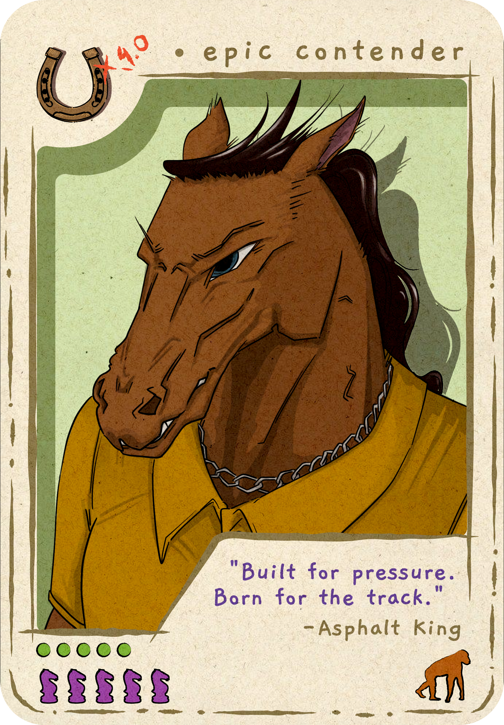 Epic Contender collectible card